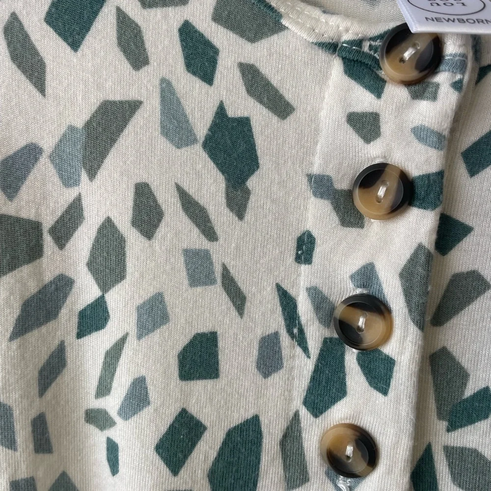 Lou Lou & Co Newborn Knotted Gown Gender Neutral with Mitten Cuffs